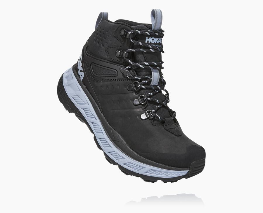 Hoka One One Yürüyüş Botları Kadın Siyah - Stinson Mid Gore-Tex - LH7965034